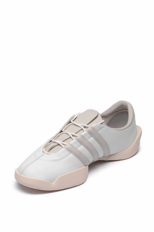 Y-3 Regu Leather Sneakers White - Wrong Weather