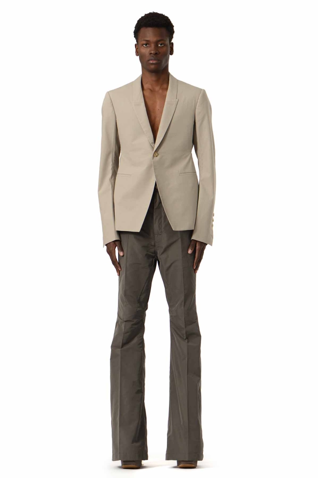 RICK OWENS 73cms Soft Blazer Jacket Soft Pearl - Wrong Weather