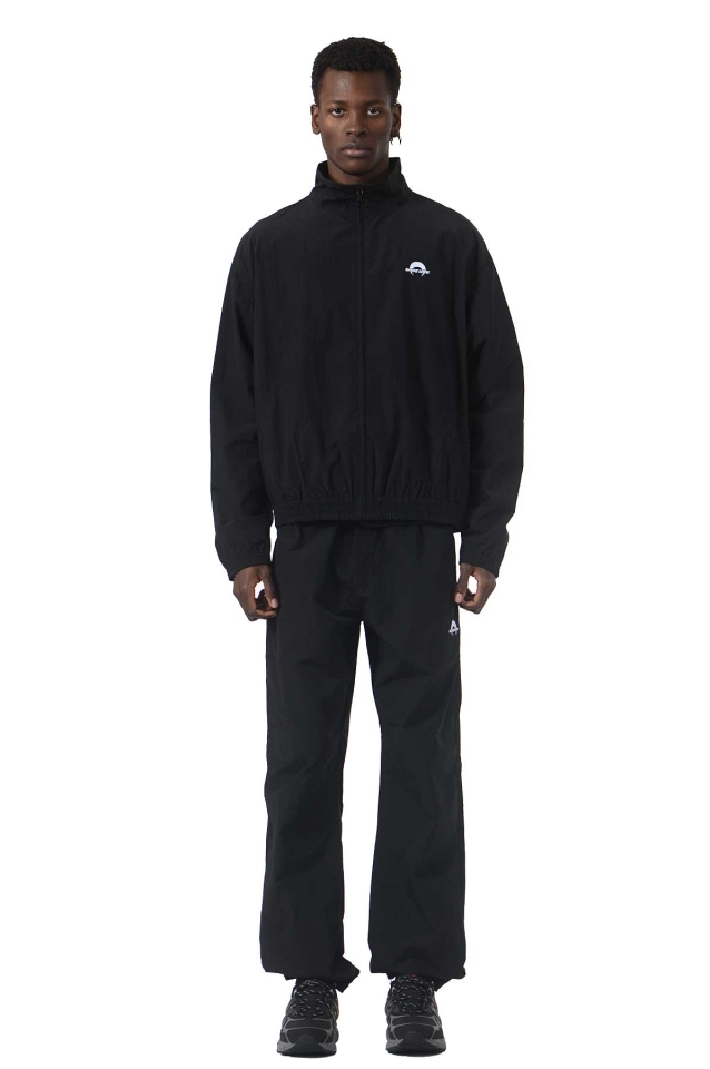 MARINE SERRE Sport Recycled Nylon Track Jacket Black - Wrong MARINE SERRE Sport Recycled Nylon Track Jacket Black - Wrong