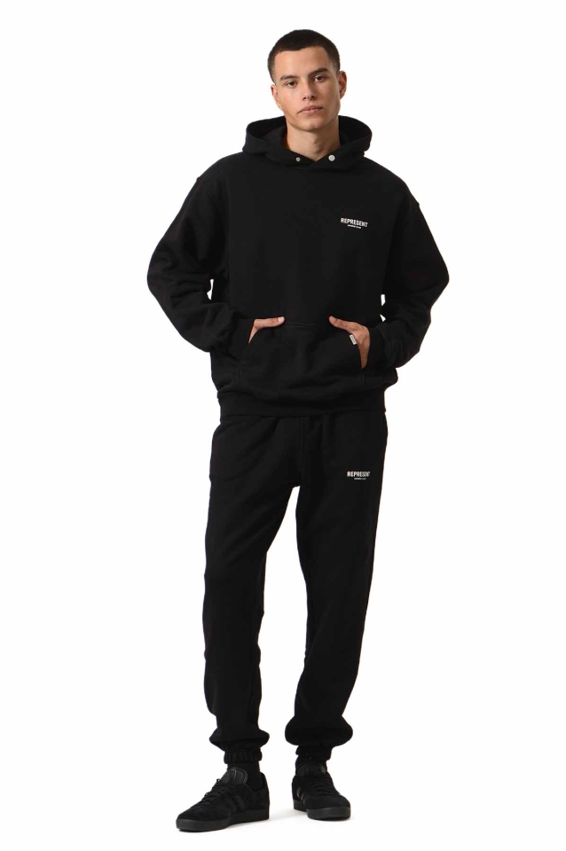 REPRESENT オーナーズクラブ ロゴパーカー ブラック - Wrong Weather