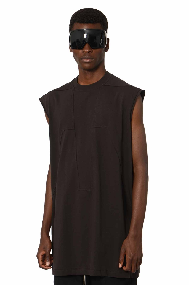 RICK OWENS Splintered Tarp Tシャツ ダークダスト - Wrong Weather