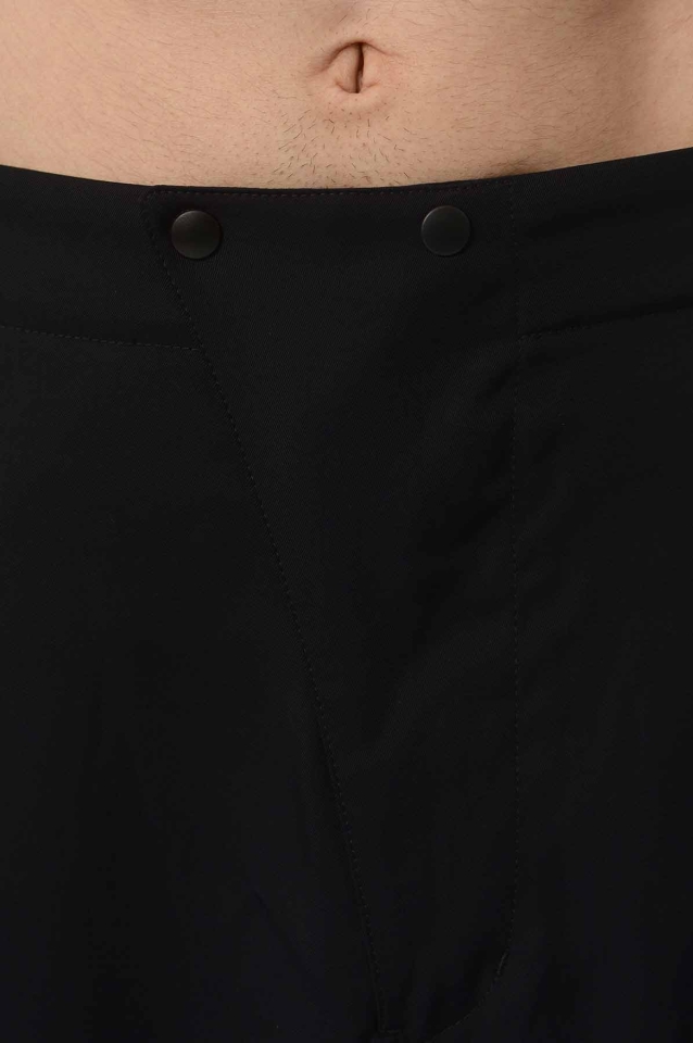Y-3 Rayon Twill Elasticated Cuff Trousers Black - Wrong Weather