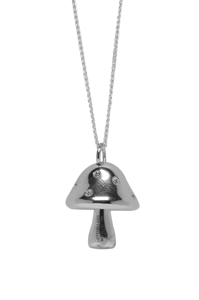 HATTON LABS Mushroom Silver Necklace - Wrong Weather