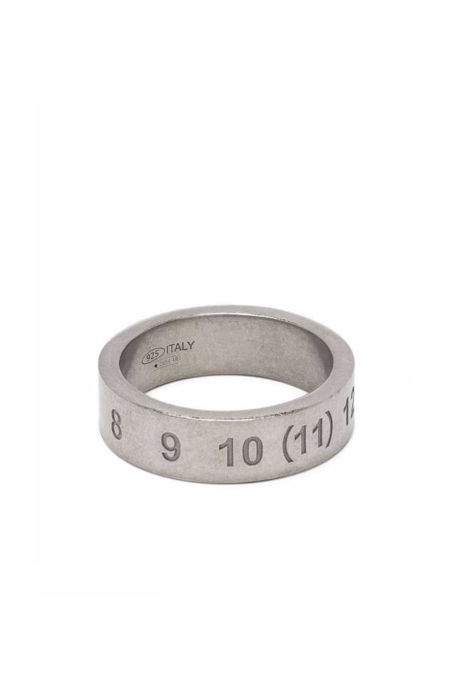 MAISON MARGIELA Numbers Large Ring Polished Silver - Wrong Weather
