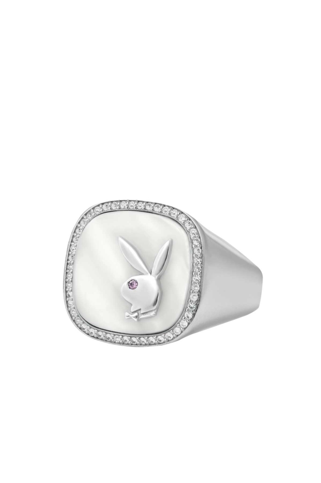 HATTON LABS X PLAYBOY Membership Ring Silver - Wrong Weather