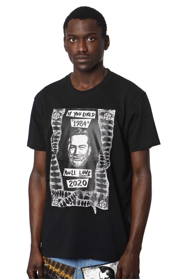 KIDILL X WINSTON SMITH 1984/2020 Black Tee - Wrong Weather