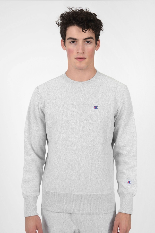 CHAMPION Small Logo Grey Sweatshirt - Wrong Weather | Sweatshirts