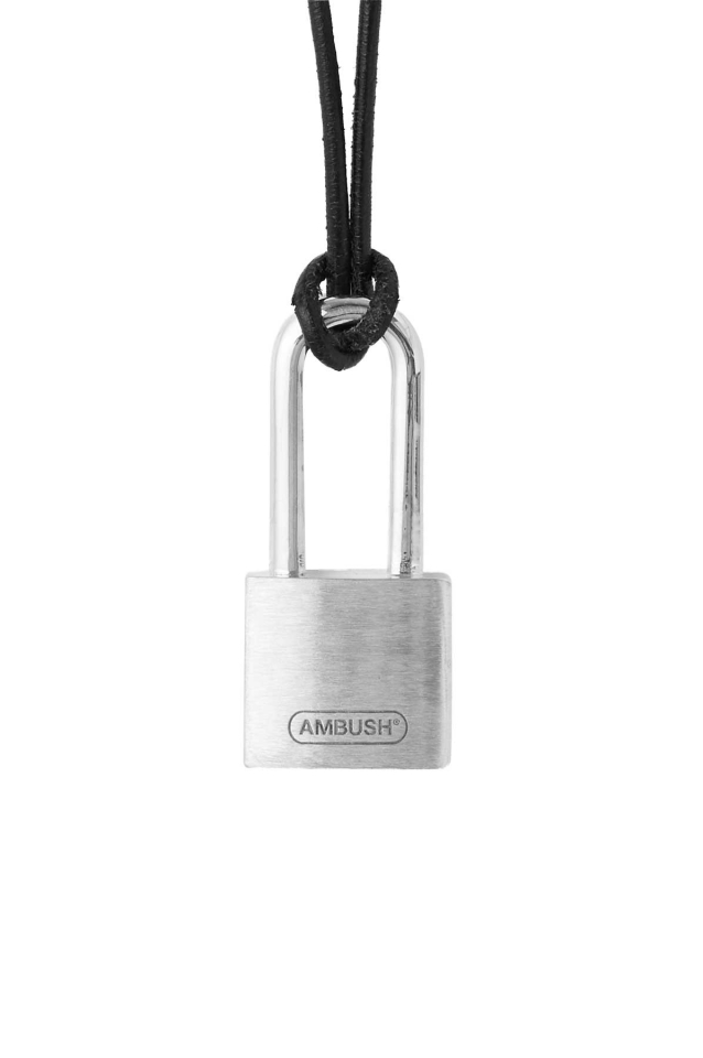 Stainless Steel Padlock Necklace Silver Padlock Necklace 