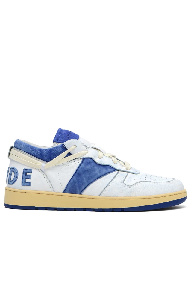RHUDE Rhecess Low-Top Sneakers Blue/White - Wrong Weather RHUDE Rhecess Low-Top Sneakers Blue/White - Wrong Weather