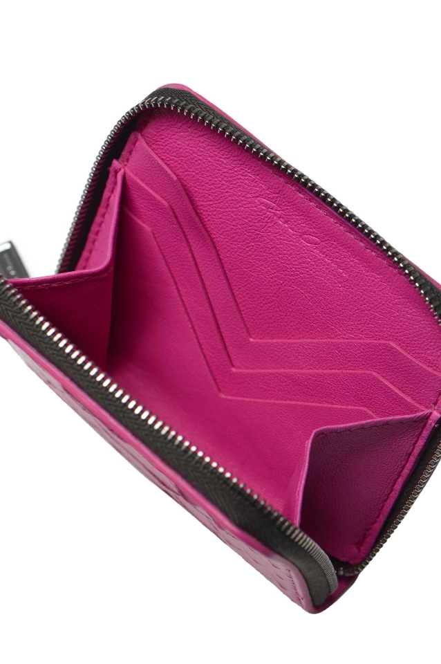 RICK OWENS Python Leather Zip Wallet Hot Pink - Wrong Weather