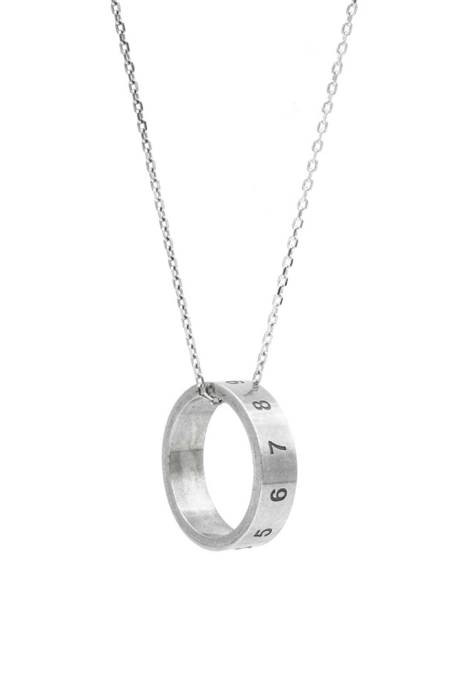 MAISON MARGIELA Number Ring Charm Necklace