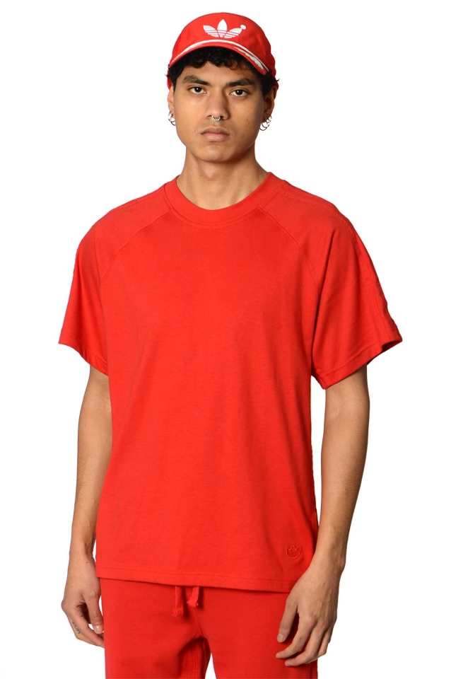 adidas BLUE VERSION Essentials T-shirt Red - Wrong Weather