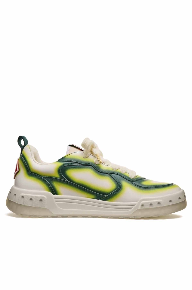 Casablanca MPF25JTS00104MONTAGNEONDULEE 関税送料込 CASABLANCA Court Sneaker Green Fade - Wrong Weather