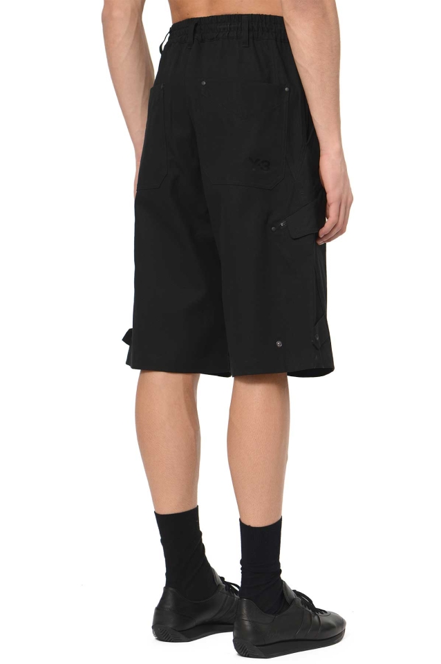 Y-3 Workwear Shorts Black - Wrong Weather