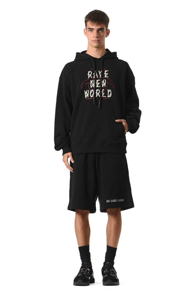 44 LABEL GROUP Rave New World Hoodie Black - Wrong Weather
