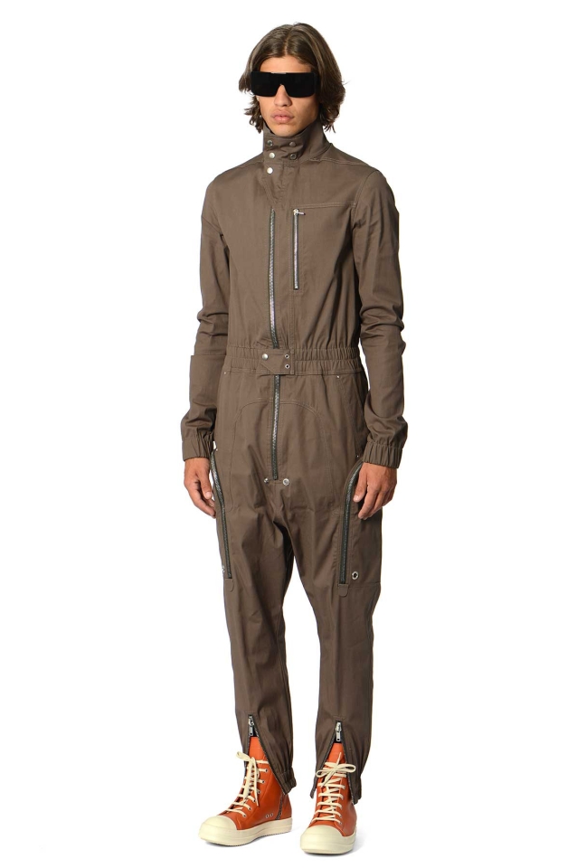 RICK OWENS Bauhaus Larry Flight Suit Dust - Wrong Weather