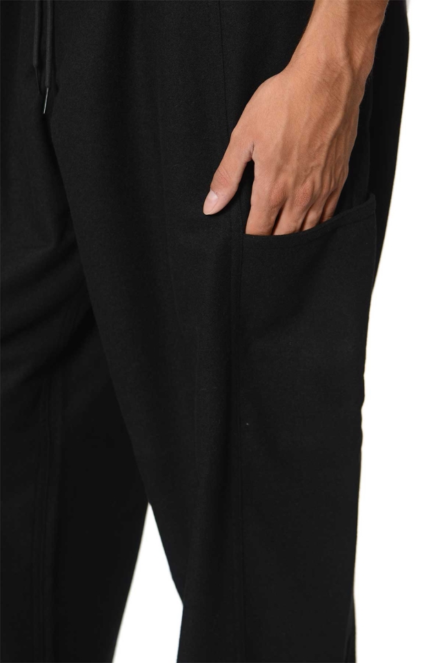 Y-3 Flannel STR Pants Black - Wrong Weather