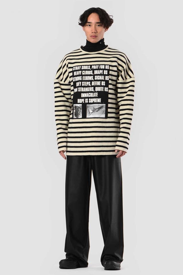 RAF SIMONS ARCHIVE REDUX Patches Striped Sweater - Wrong Weather