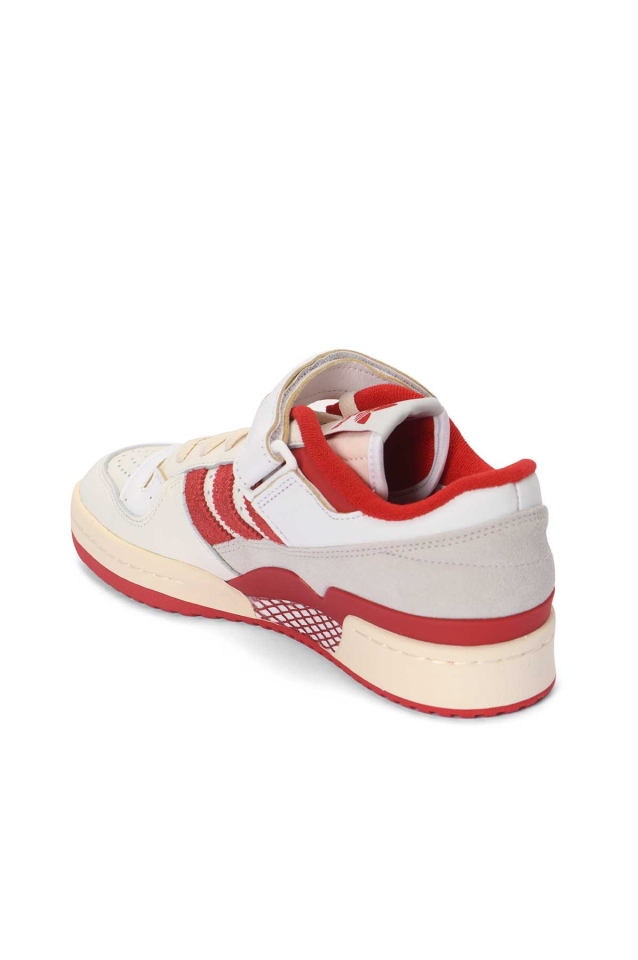 Adidas Originals Off-White & Burgundy Forum 84 Sneakers