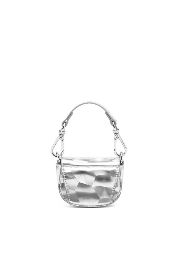 DIESEL 1DR XXS Chain Micro Bag Silver - Wrong Weather