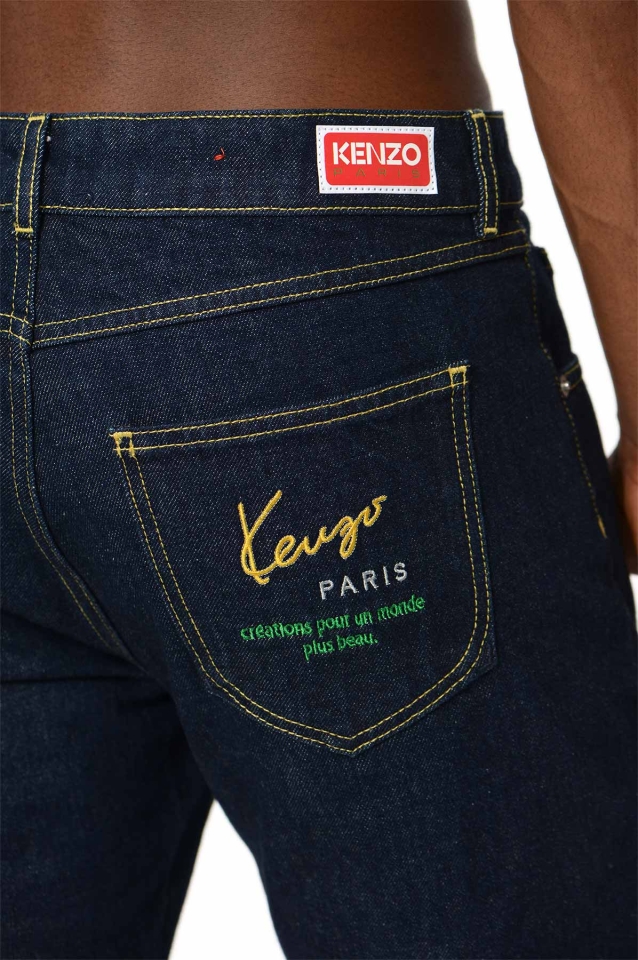 KENZO Bara Slim Blue Jeans - Wrong Weather