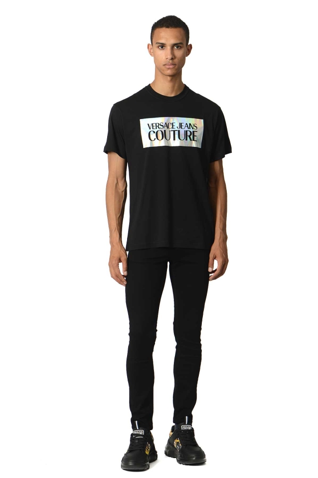 VERSACE JEANS COUTURE 虹色スクエアロゴTシャツ - Wrong Weather