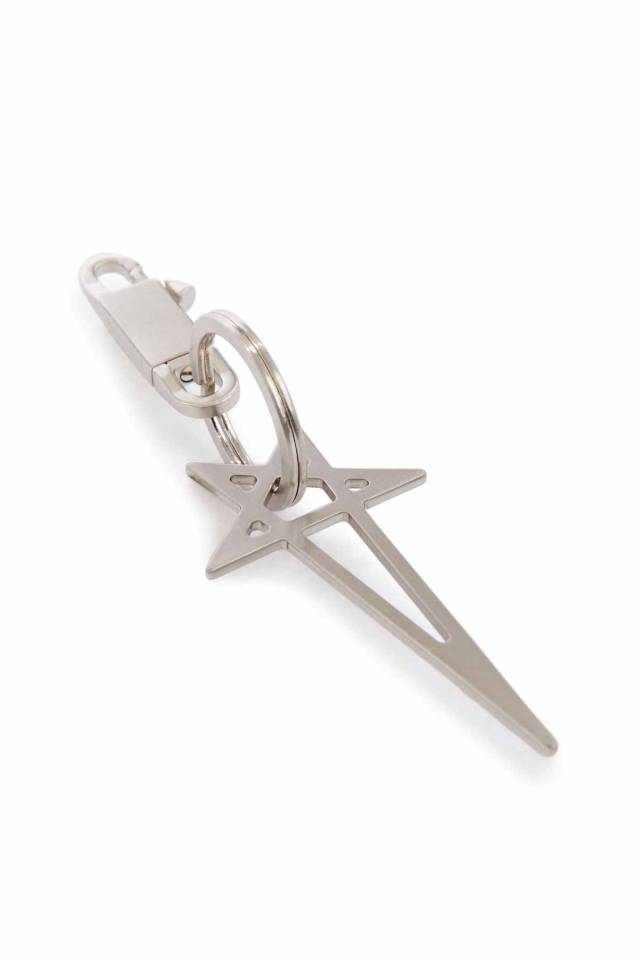 Rick Owens Pentagramキーチェーン RICK OWENS Concordians Pentagram Keychain - Wrong Weather