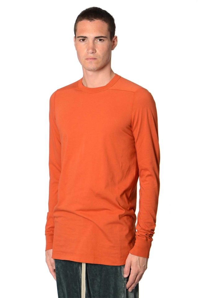 RICK OWENS Level T LS T-shirt Orange - Wrong Weather