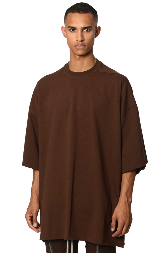 RICK OWENS Tommy T T-shirt Brown - Wrong Weather