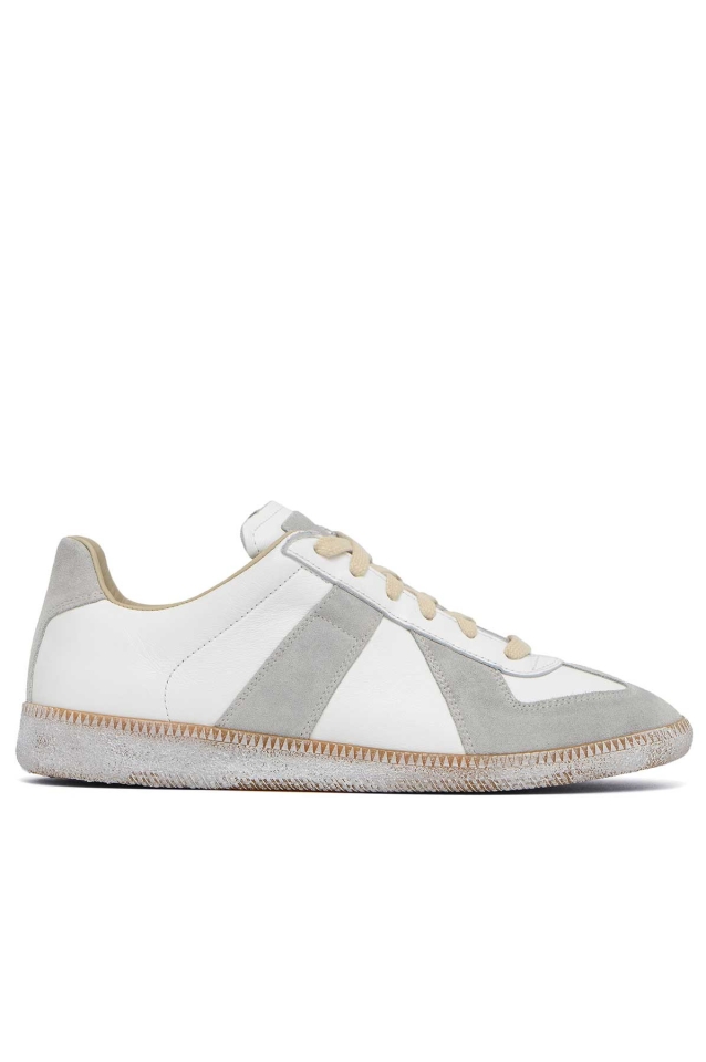 MAISON MARGIELA Sole Paint Replica Sneakers White - Wrong Weather