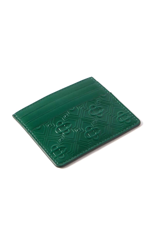 CASABLANCA Embossed CC Card Holder Green