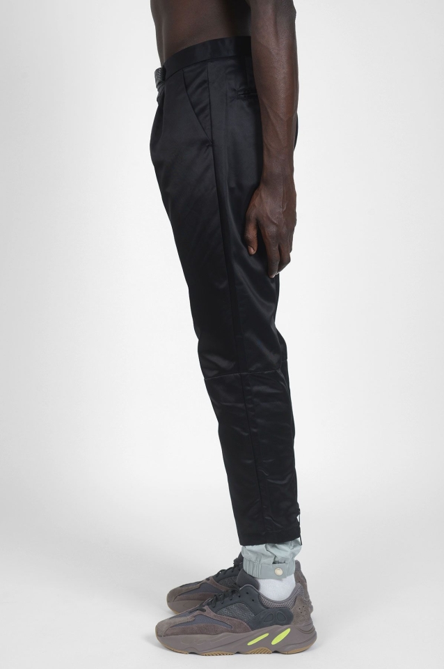 DAMIER PRINT AFTERSPORT PANTS in black - Palm Angels® Official