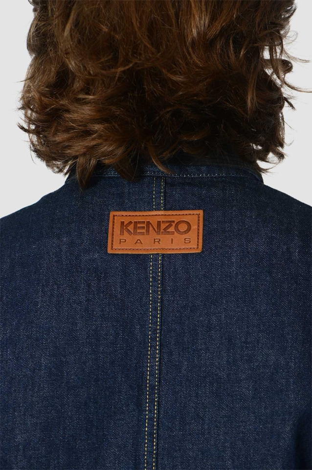 【試着】即完売 KENZO POPPY NIGO デニムジャケット ワークウェア背面にはKENZOPa
