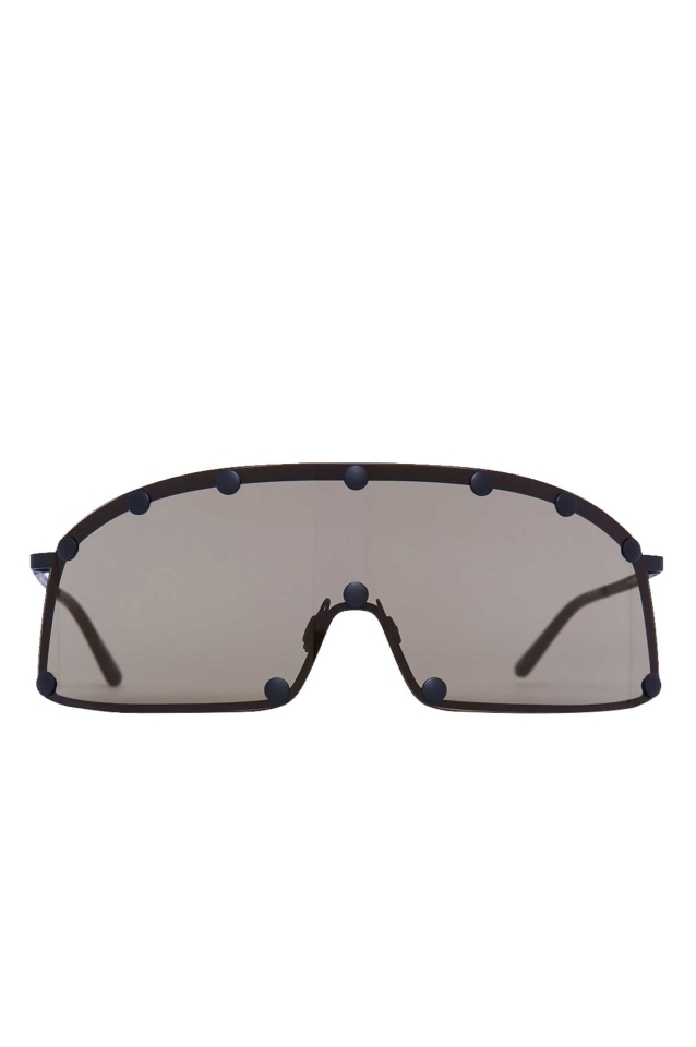 RICK OWENS Brown Shielding Sunglasses - Wrong Weather