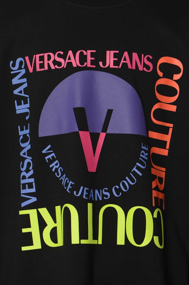 VERSACE JEANS COUTURE V-Emblem Sweatshirt Black - Wrong Weather