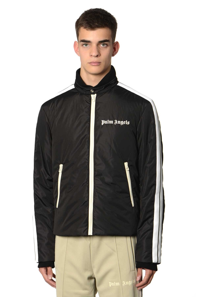 ANGELS Lightweight Puffer Track Jacket Black - Wrong Weather