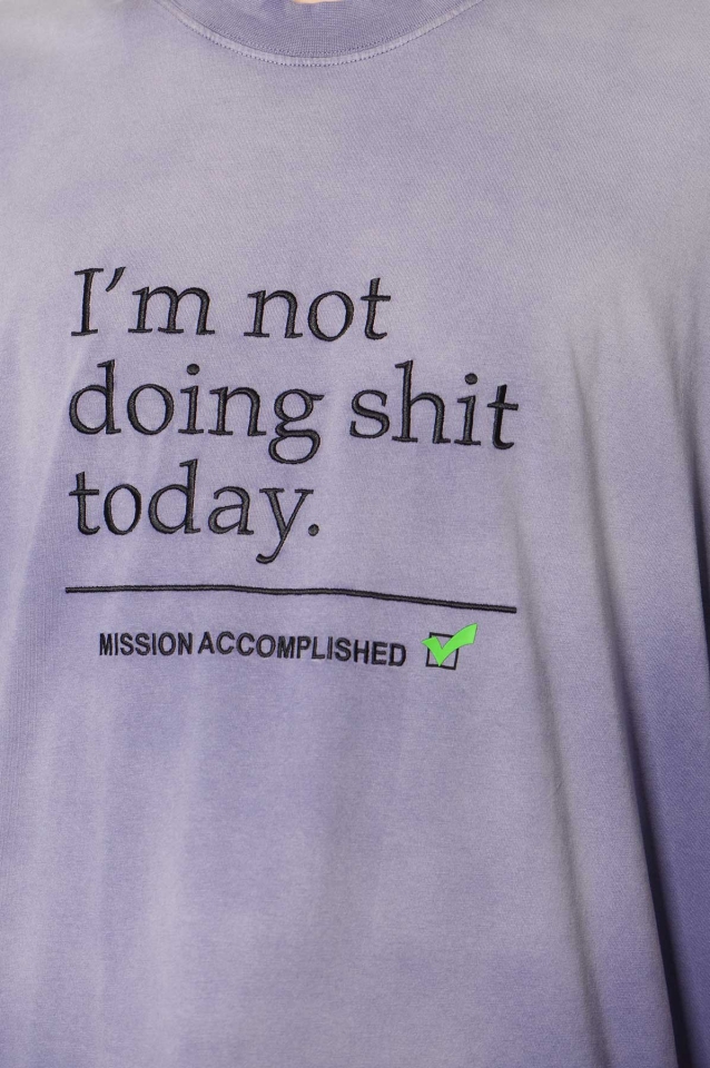 Shop Vetements Not Doing Shit Today Cotton T-Shirt