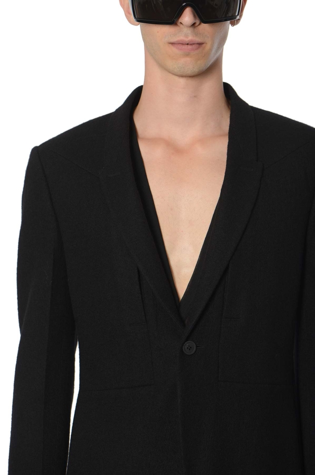 RICK OWENS Luxor Soft Blazer Black - Wrong Weather