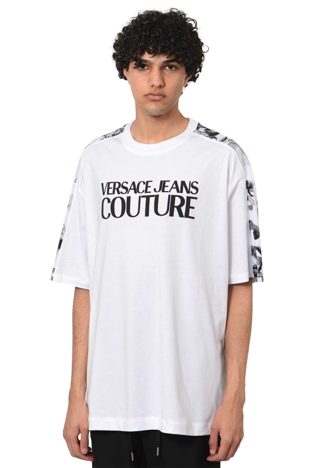 VERSACE JEANS COUTURE Logo T-shirt Black/White - Wrong Weather