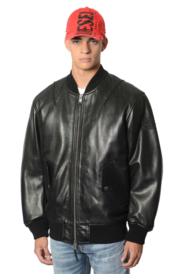 DIESEL L-Pritts Leather Jacket - Wrong Weather