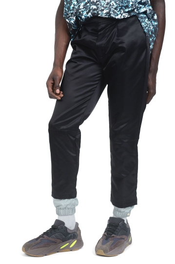 PALM ANGELS New Classic Black/Grey Trousers . Men . 48
