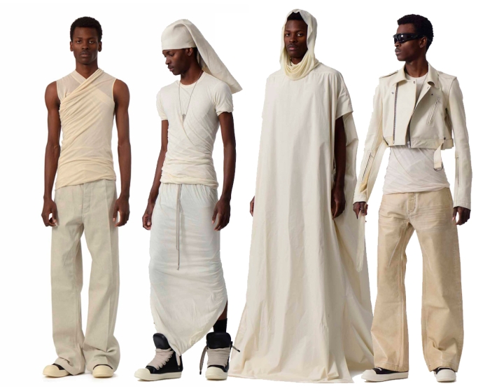 【Rick Owens】ベージュ Hollywood オーバーサイズ フーディ 251126M204009_1.jpg